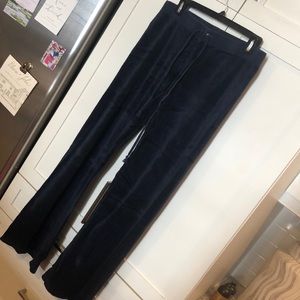 Juicy velour pants in navy
